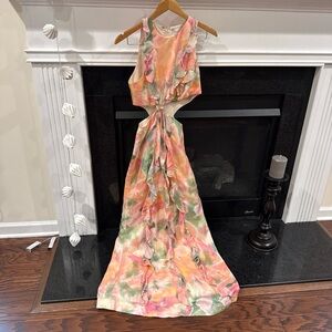 Significant other Rey maxi dress size 4 Peach Green garden party summer spring